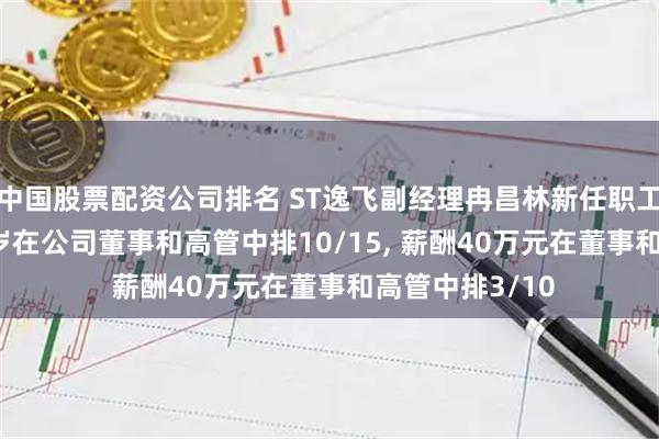 中国股票配资公司排名 ST逸飞副经理冉昌林新任职工董事, 年龄41岁在公司董事和高管中排10/15, 薪酬40万元在董事和高管中排3/10